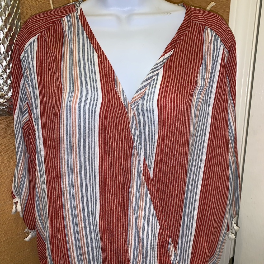 ❤️Anthropologie Lavender Fields Stripe blouse❤️